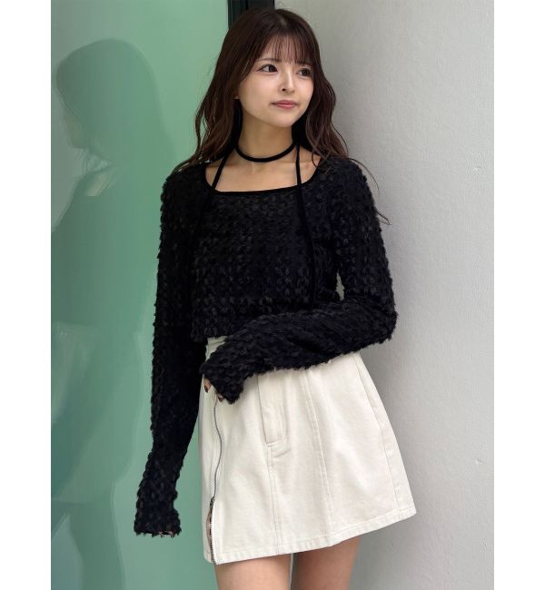 MURUA「リボンタイフェザートップス」|Tシャツ・カットソー|