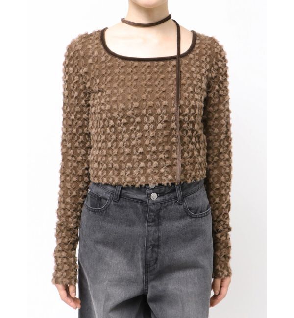 MURUA「リボンタイフェザートップス」|Tシャツ・カットソー|