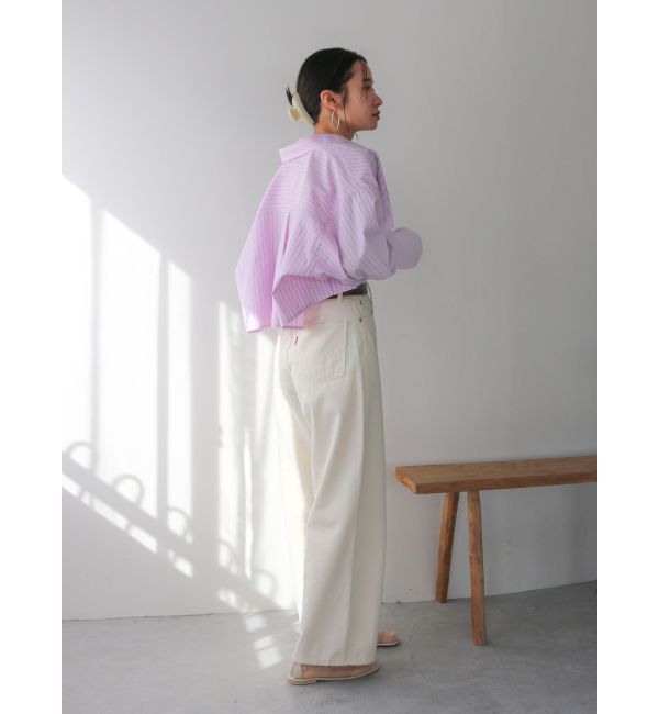 Ungrid「ダブルカフスショートシャツ」|シャツ・ブラウス|