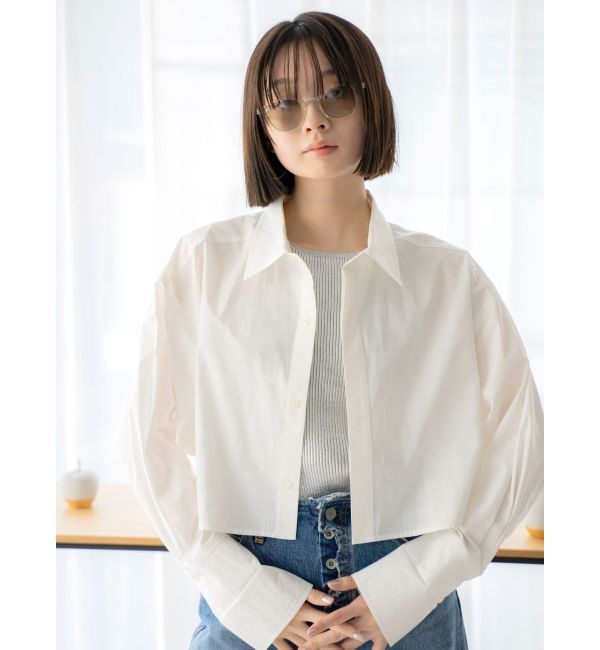 Ungrid「ダブルカフスショートシャツ」|シャツ・ブラウス|