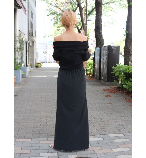 Ungrid「オフショルギャザーTee」|Tシャツ・カットソー|