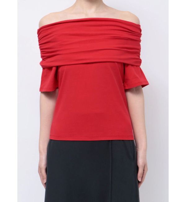 Ungrid「オフショルギャザーTee」|Tシャツ・カットソー|