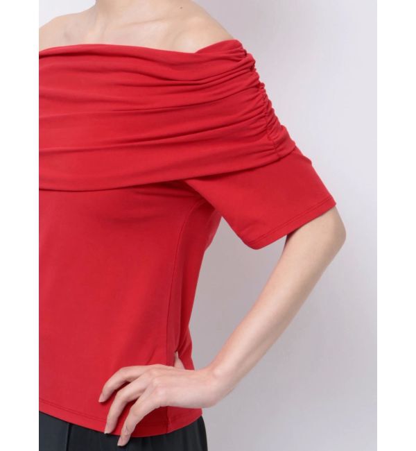 Ungrid「オフショルギャザーTee」|Tシャツ・カットソー|