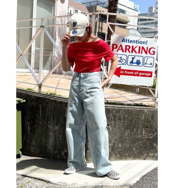 Ungrid「オフショルギャザーTee」|Tシャツ・カットソー|