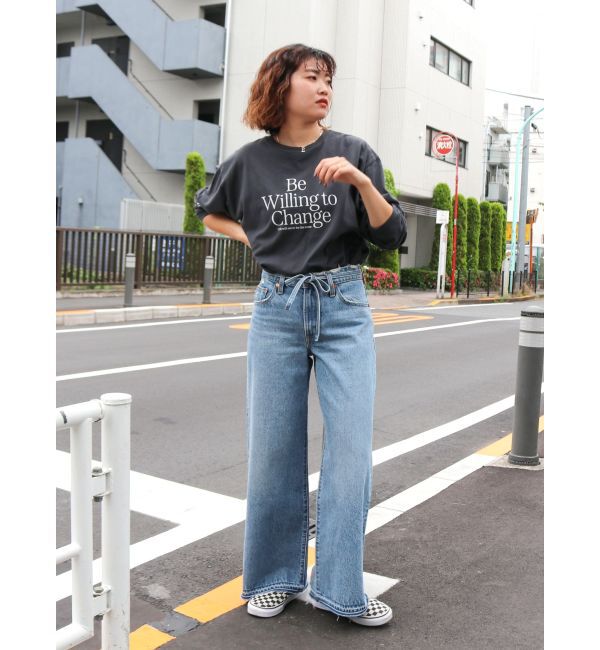 Ungrid「【WEB限定】メッセージロゴロングスリーブTee」|Tシャツ・カットソー|
