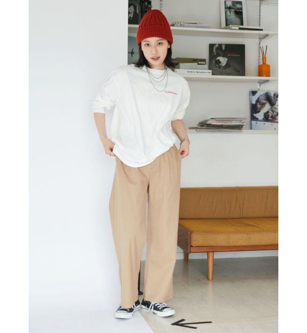 Ungrid「【WEB限定】メッセージロゴロングスリーブTee」|Tシャツ・カットソー|