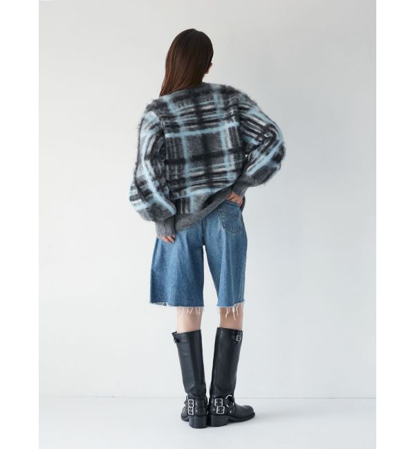 Ungrid「チェックジャカードルーズニット」|ニット・セーター|