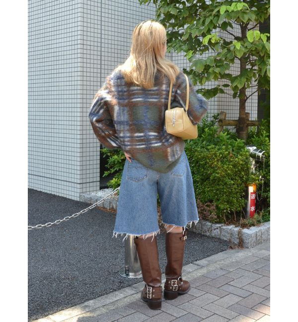 Ungrid「チェックジャカードルーズニット」|ニット・セーター|