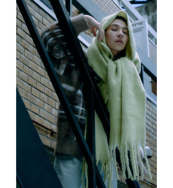 Ungrid「チェックジャカードルーズニット」|ニット・セーター|