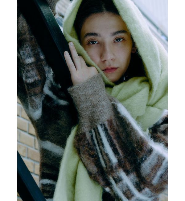 Ungrid「チェックジャカードルーズニット」|ニット・セーター|