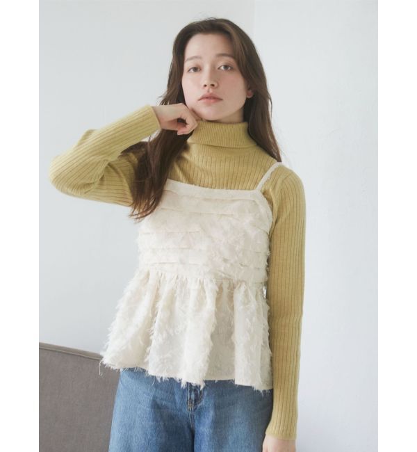 Ungrid「ウォッシャブルタートルニット」|ニット・セーター|イエロー