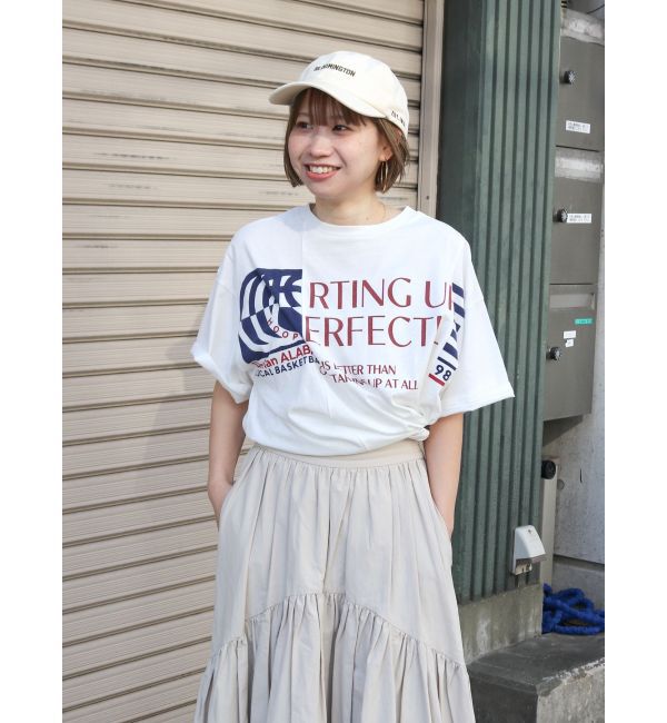 Ungrid「【WEB限定価格】リメイクデザインロゴTee」|Tシャツ・カットソー|