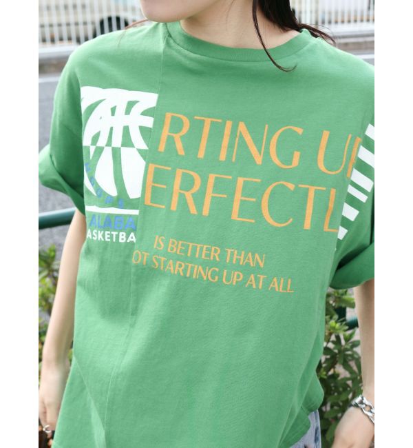 Ungrid「【WEB限定価格】リメイクデザインロゴTee」|Tシャツ・カットソー|