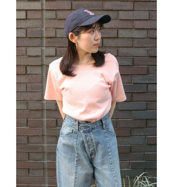 Ungrid「パット付きバックオープンTee」|Tシャツ・カットソー|ピンク