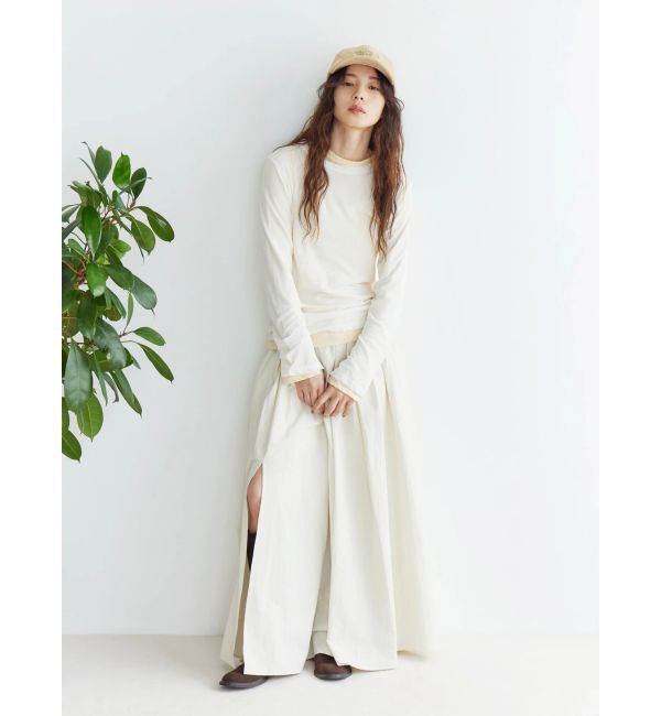 Ungrid「ハイツイストシアーロングスリーブTee」|Tシャツ・カットソー|