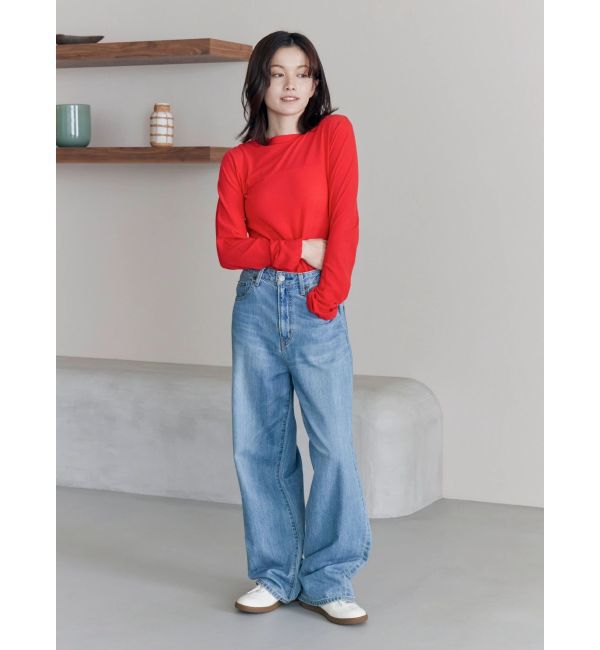 Ungrid「ハイツイストシアーロングスリーブTee」|Tシャツ・カットソー|