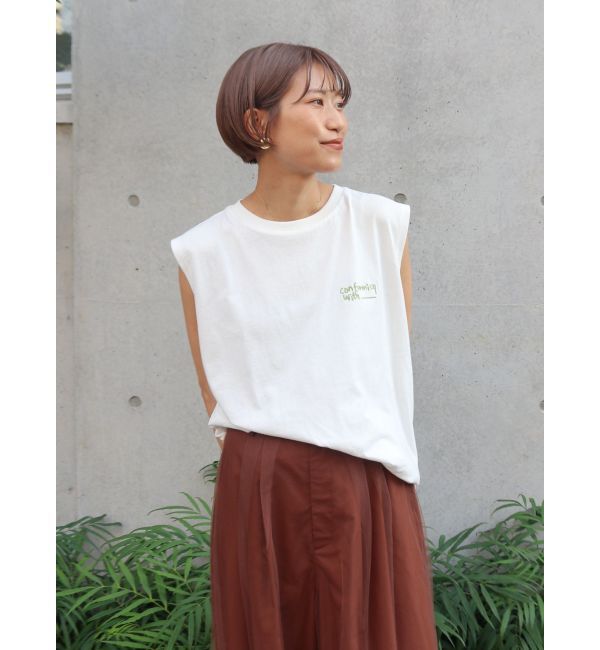 Ungrid「カラーエンブロイダリータンクトップ」|タンクトップ|