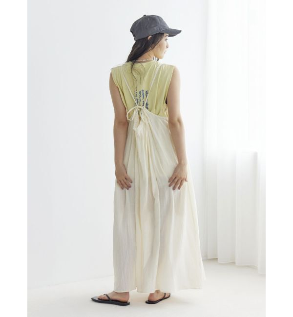 Ungrid「カラーエンブロイダリータンクトップ」|タンクトップ|