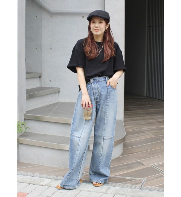 Ungrid「リネン混ボートネックショートTee」|Tシャツ・カットソー|