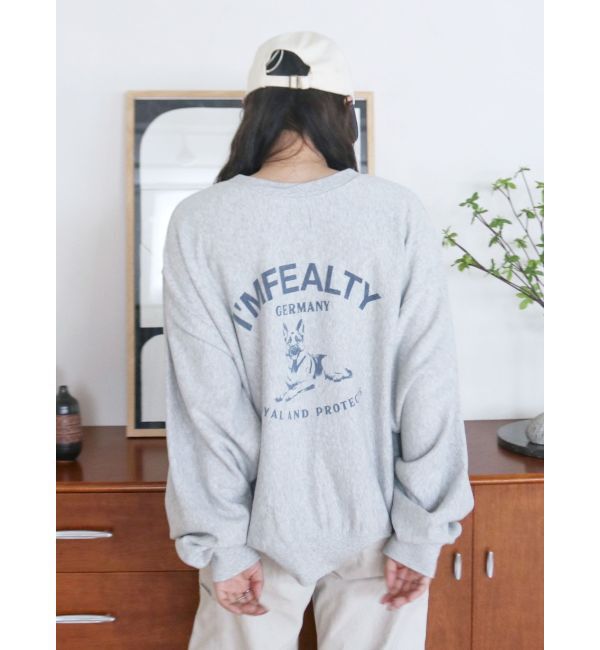 Ungrid「ドッグプリントルーズスウェット」|スウェット・ジャージ|