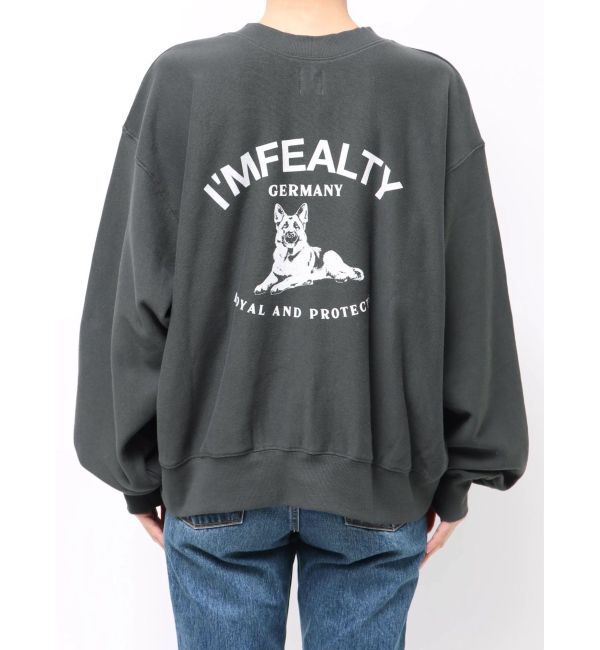 Ungrid「ドッグプリントルーズスウェット」|スウェット・ジャージ|