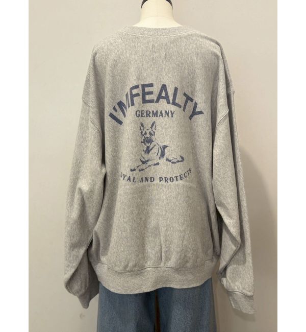 Ungrid「ドッグプリントルーズスウェット」|スウェット・ジャージ|