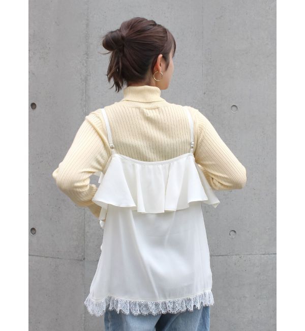 Ungrid「フィブツイルフリルキャミ」|キャミソール|