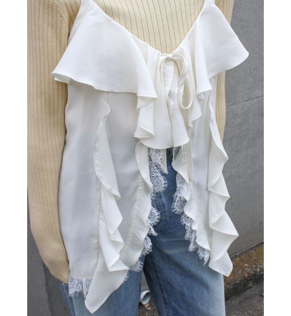 Ungrid「フィブツイルフリルキャミ」|キャミソール|