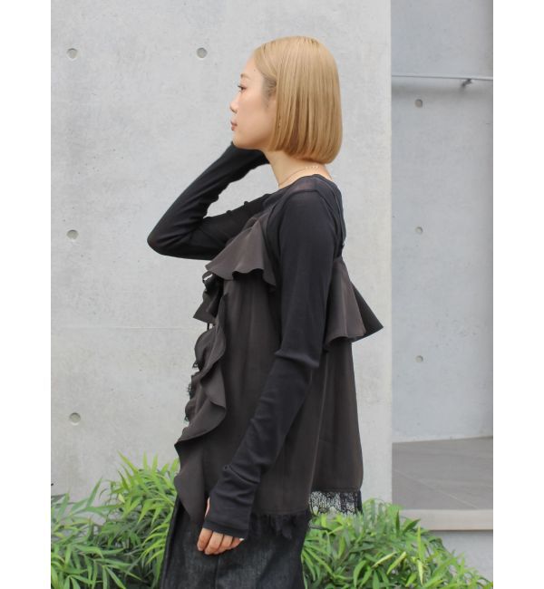 Ungrid「フィブツイルフリルキャミ」|キャミソール|