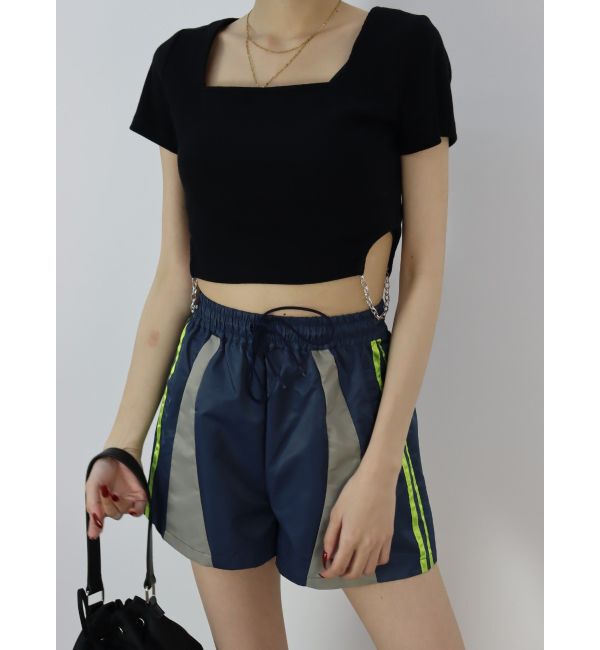 EVRIS「サイドライントラックショートパンツ」|その他|