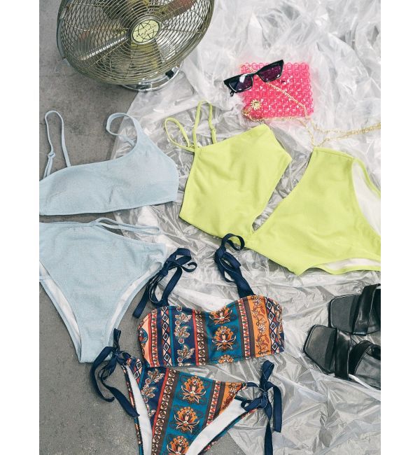 EVRIS「カットアウトラメ Swimwear」|ビキニ|