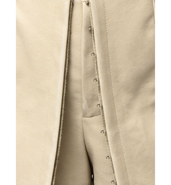 GYDA「フェイクレザーレイヤーショートパンツ」|その他|