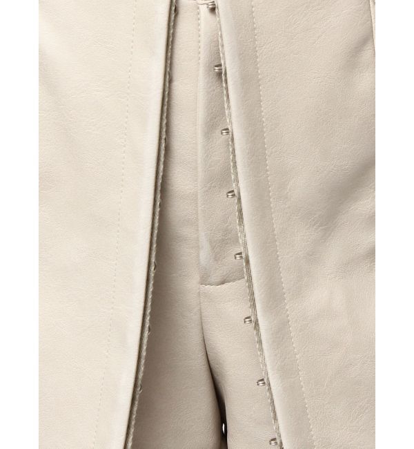 GYDA「フェイクレザーレイヤーショートパンツ」|その他|