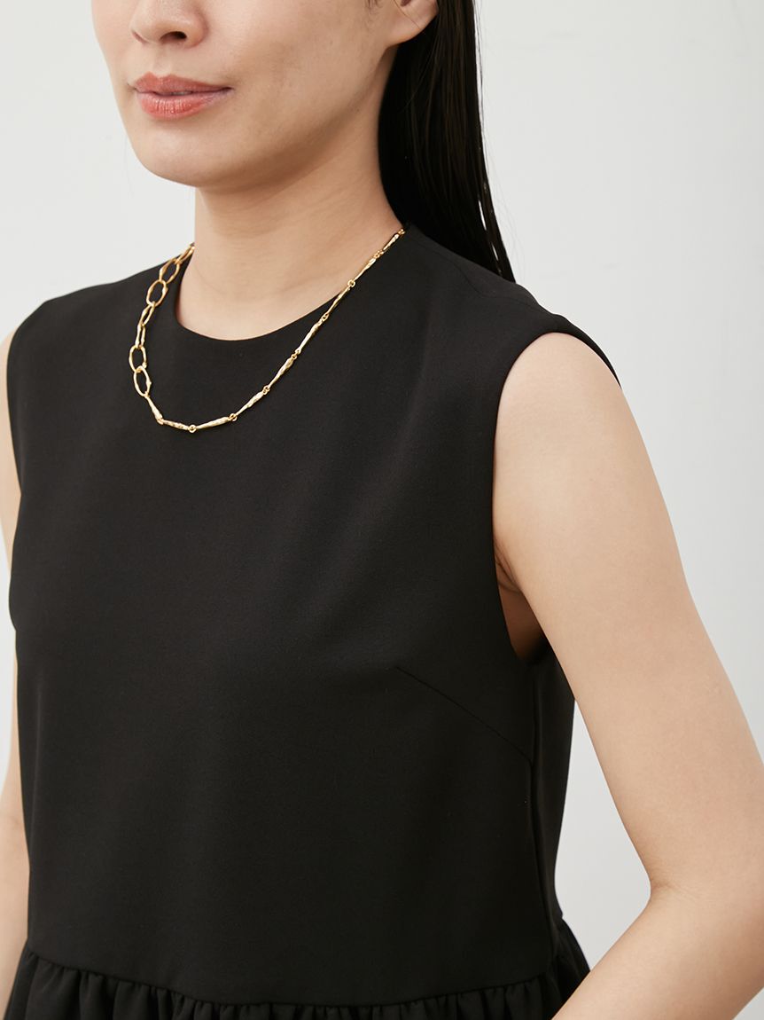 Mila Owen「後あきテールヘムペプラムカットソーブラウス」|シャツ・ブラウス|