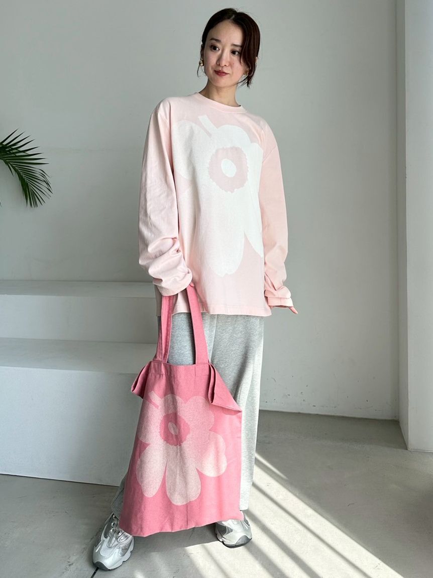 emmi「【emmi|Marimekko】Kioski Biitti Unikko Placement Jersey Top」|Tシャツ・カットソー|