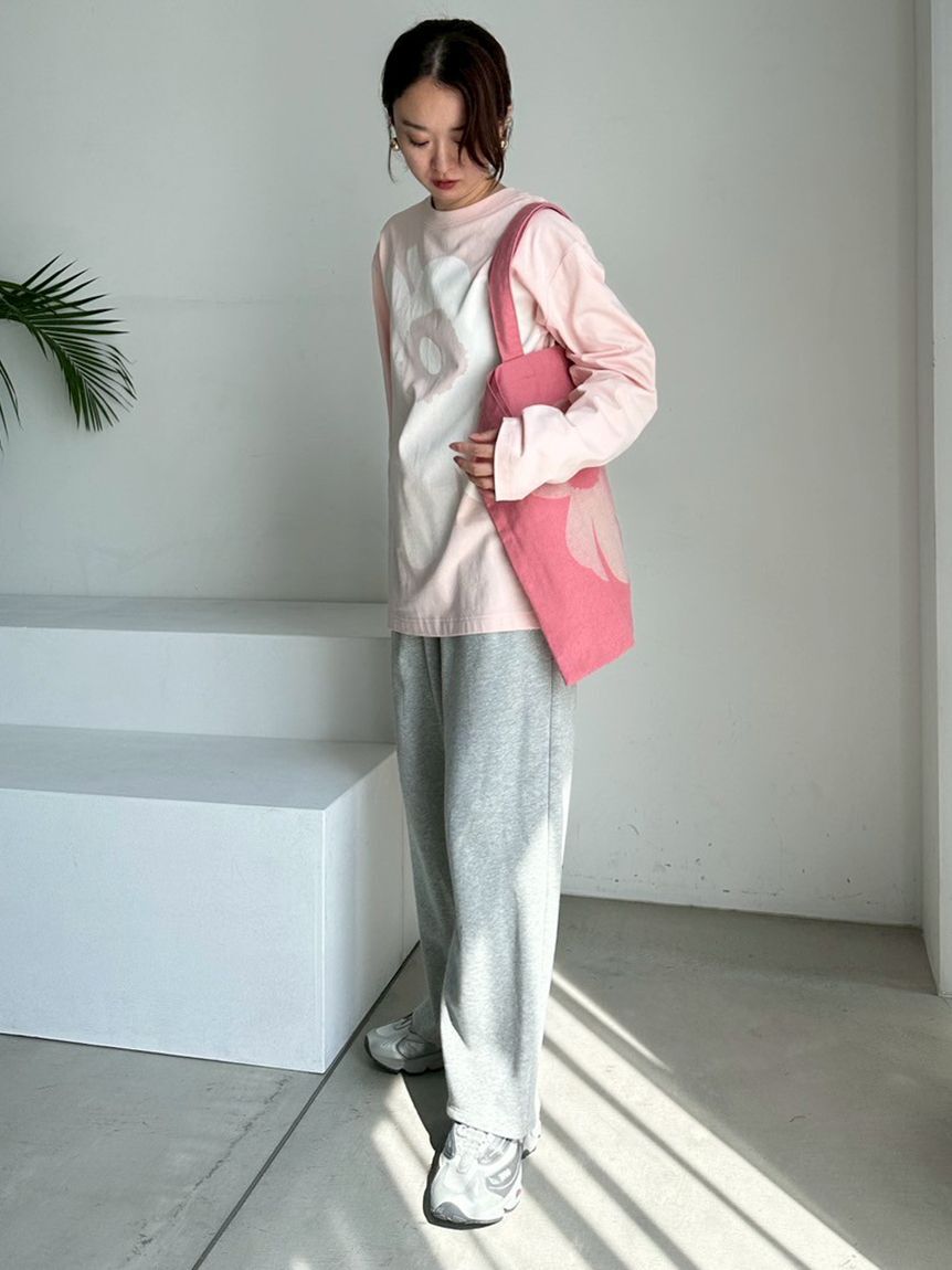 emmi「【emmi|Marimekko】Kioski Biitti Unikko Placement Jersey Top」|Tシャツ・カットソー|