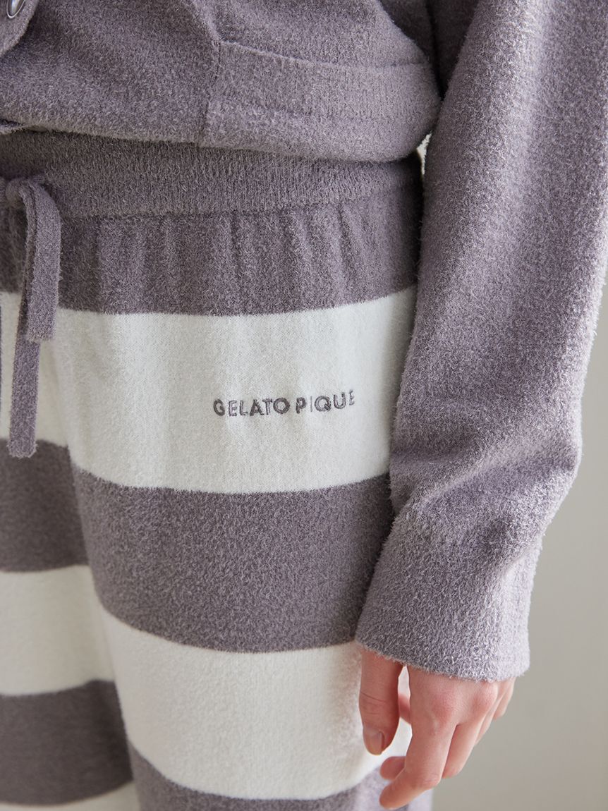 gelato pique「スムーズィー2ボーダーロングパンツ」|ルームウェア|