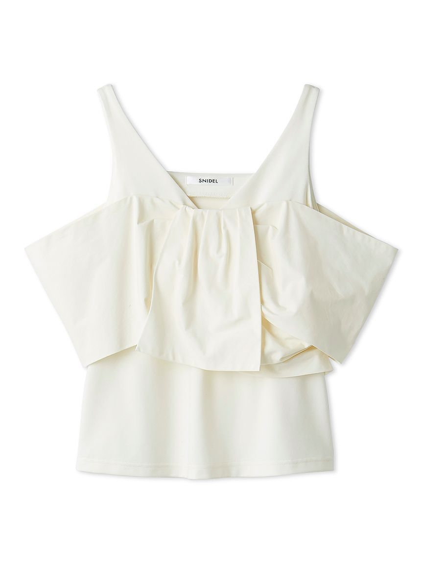 SNIDEL「リボンディテールカットプルオーバー」|Tシャツ・カットソー|