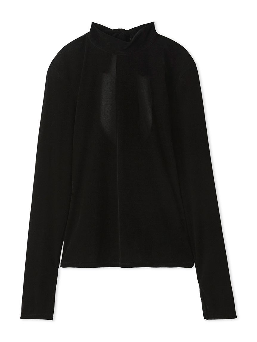 FRAY I.D「バックオープンフロッキーチュールトップス」|Tシャツ・カットソー|