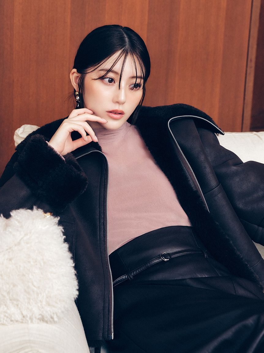 FRAY I.D「バックオープンフロッキーチュールトップス」|Tシャツ・カットソー|