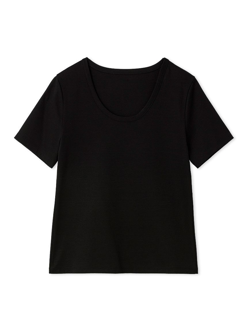 FRAY I.D「ラウンドネックTシャツ／接触冷感」|Tシャツ・カットソー|BLK