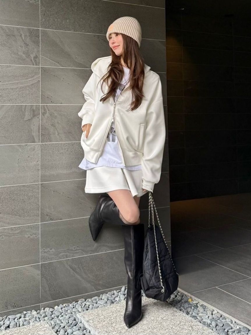 FRAY I.D「ダンボールジップアップパーカー」|パーカー|