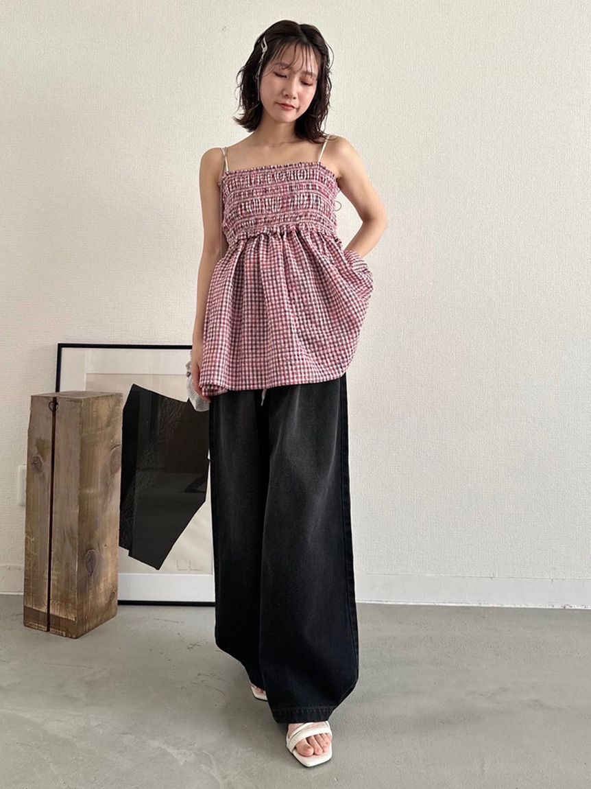 LILY BROWN「3wayシャーリングペプラムトップス」|Tシャツ・カットソー|