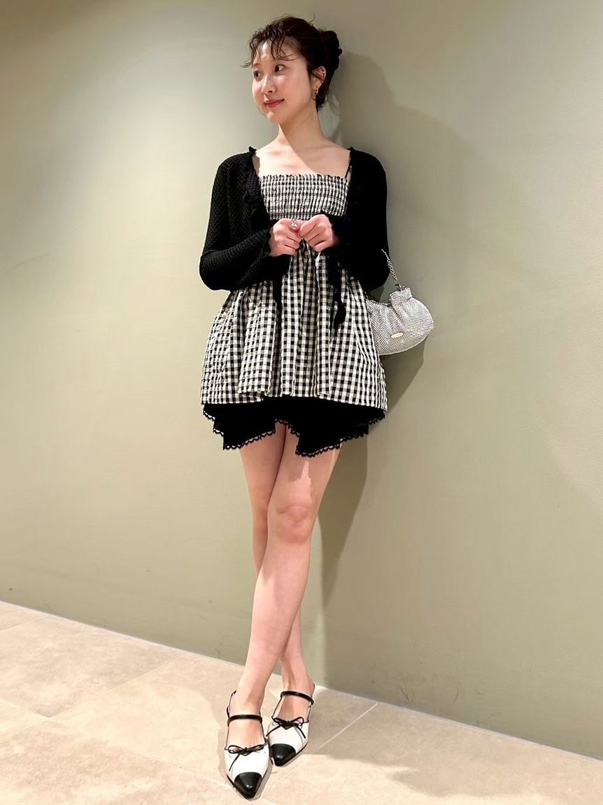 LILY BROWN「3wayシャーリングペプラムトップス」|Tシャツ・カットソー|