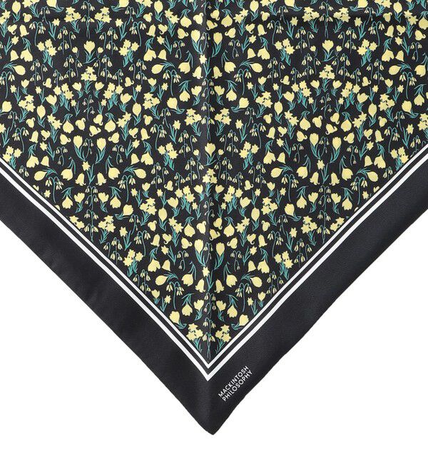 MACKINTOSH PHILOSOPHY「Snowblue Garden トライアングルスカーフ」|バンダナ・スカーフ|