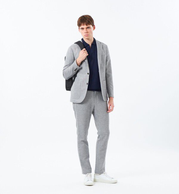 MACKINTOSH PHILOSOPHY「テーラードジャージージャケット 杢カラミストレッチ」|テーラードジャケット|