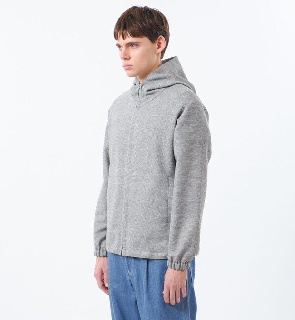 MACKINTOSH PHILOSOPHY「テーラードジャージー フーデッドパーカー 杢カラミストレッチ」|ブルゾン・スタジャン|