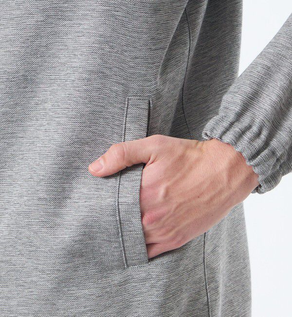 MACKINTOSH PHILOSOPHY「テーラードジャージー フーデッドパーカー 杢カラミストレッチ」|ブルゾン・スタジャン|