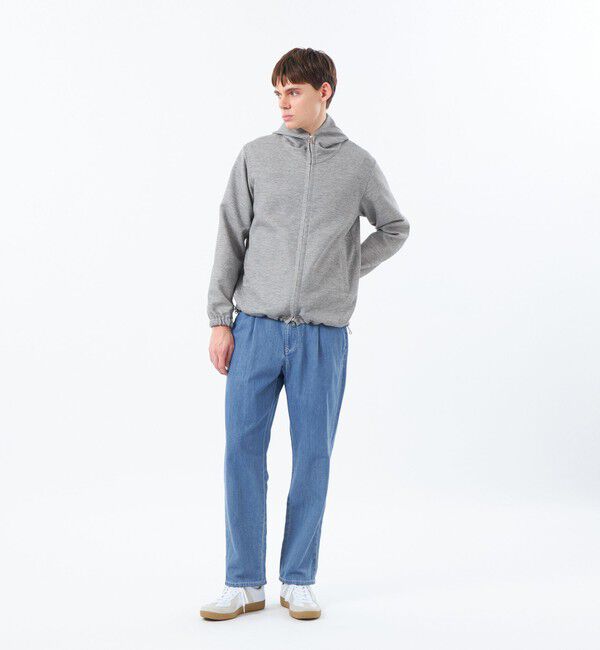 MACKINTOSH PHILOSOPHY「テーラードジャージー フーデッドパーカー 杢カラミストレッチ」|ブルゾン・スタジャン|