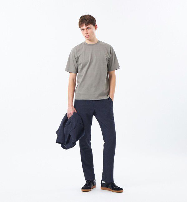 MACKINTOSH PHILOSOPHY「テーラードジャージーパンツ 杢カラミストレッチ」|スラックス|